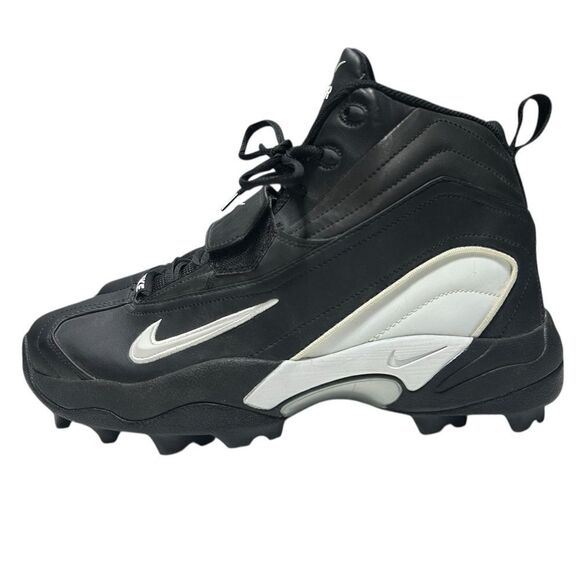 New 2002 Vintage Nike Zoom Air TD Football Cleats Black and White ZM Deadstock main image 4